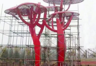 不銹鋼抽象樹-戶外大型樓空樹園林景觀廣場(chǎng)雕塑