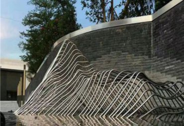 不銹鋼假山雕塑-城市園林廣場庭院大型抽象假山雕塑