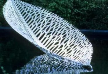 不銹鋼樹葉雕塑-戶外園林庭院廣場景觀水景