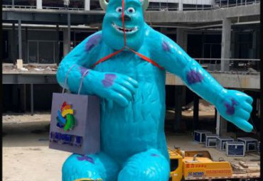 商場戶外玻璃鋼卡通人物雕塑