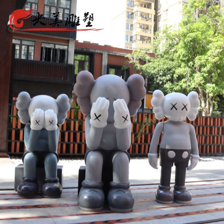 商場(chǎng)擺放玻璃鋼潮品卡通芝麻街人物圖片