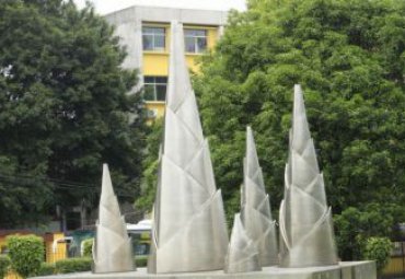 廣場不銹鋼竹筍雕塑