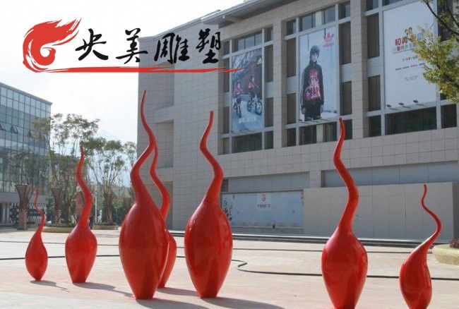 廣場(chǎng)戶外擺放不銹鋼蝌蚪雕塑圖片