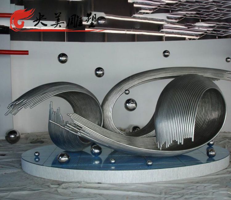 廣場不銹鋼抽象藝術(shù)景觀雕塑圖片