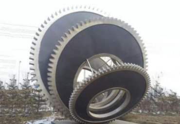 公園廣場戶外大型不銹鋼齒輪雕塑