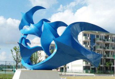 校園抽象動物玻璃鋼鴿子雕塑