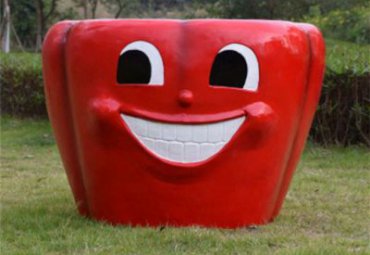 園林戶外搞怪表情玻璃鋼卡通座椅景觀